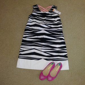 NWT GYMBOREE ZEBRA PATTER SLEEVELESS SHEATH DRESS